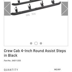 2025 Chevy Silverado Crew Cab assist step/side step