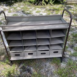 Storage 34”W X 32”1/2H X 12”D With 4 Drawers In Good Condition $30 Firm On Price