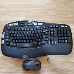 Logitech Wireless Keyboard And Mouse With Dongle 