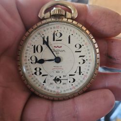 Waltham 25-jewel pocket watch $100
