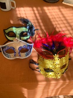 Halloween italian style venetian masks masquerade costume