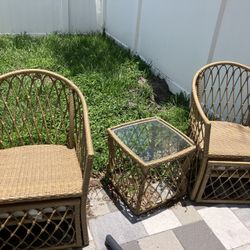 Outdoor Wicker Patio Set