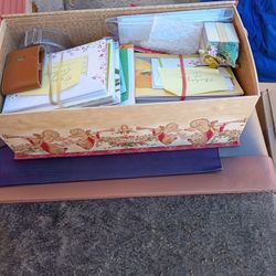 Christmas Card Box/ With Contents 