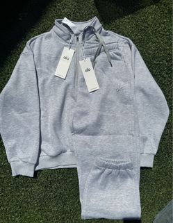 Alo Grey Matching Sweatsuit