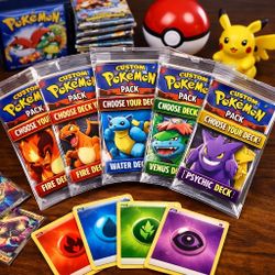Pokémon Custom Card Packs – GPokémon Custom Card Packs – Guaranteed Holo / V / EX 