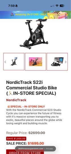 Norditrack bike s22i
