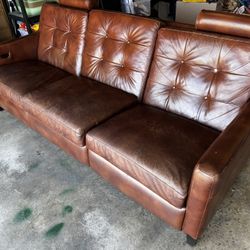 Club Furniture Leather Power Reclining Sofa