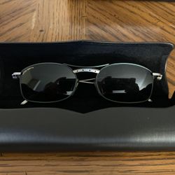 Aston Martin Rectangular Aviator Sunglasses Large 