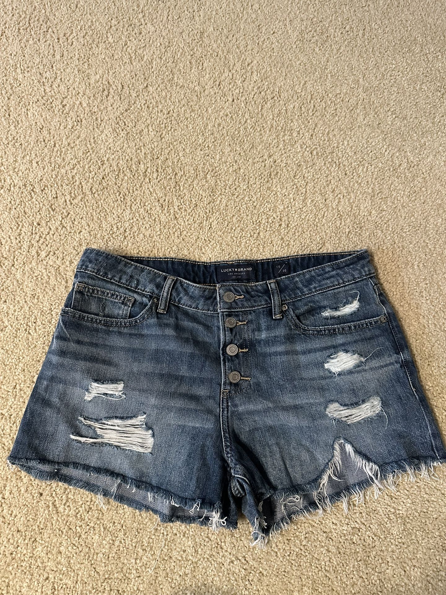 Lucky Brand Womens Jean Shorts Size 10