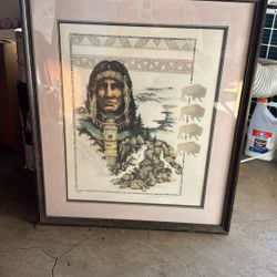 Beyond The Frontier By S Bloom Serigraph Signed And Numbered Native American Artwork