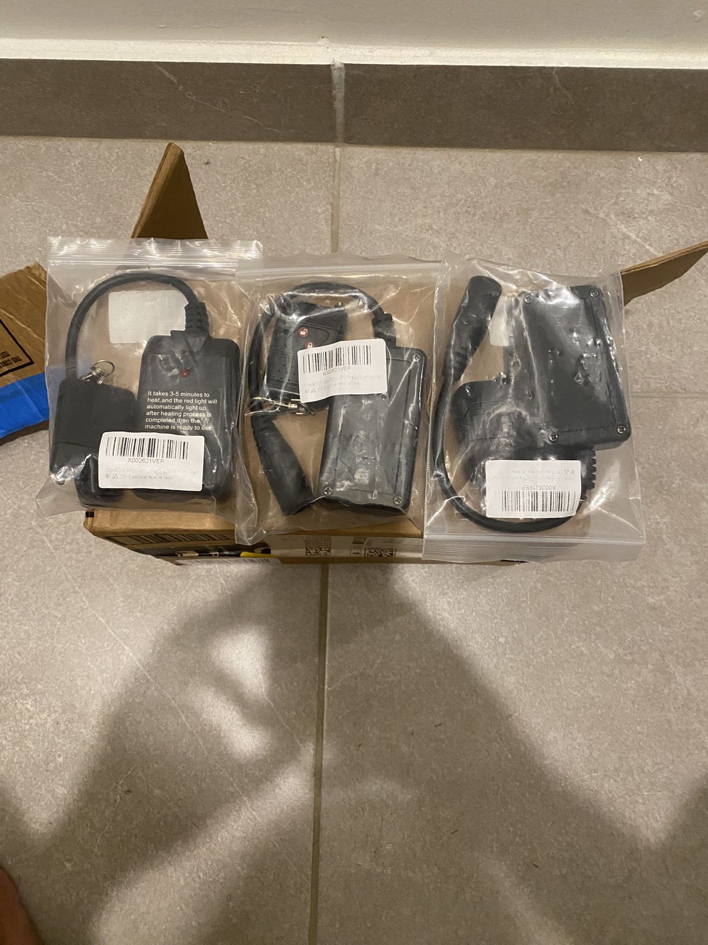 Fog Smoke Remotes, Three Prong Brand, New Never Been Used