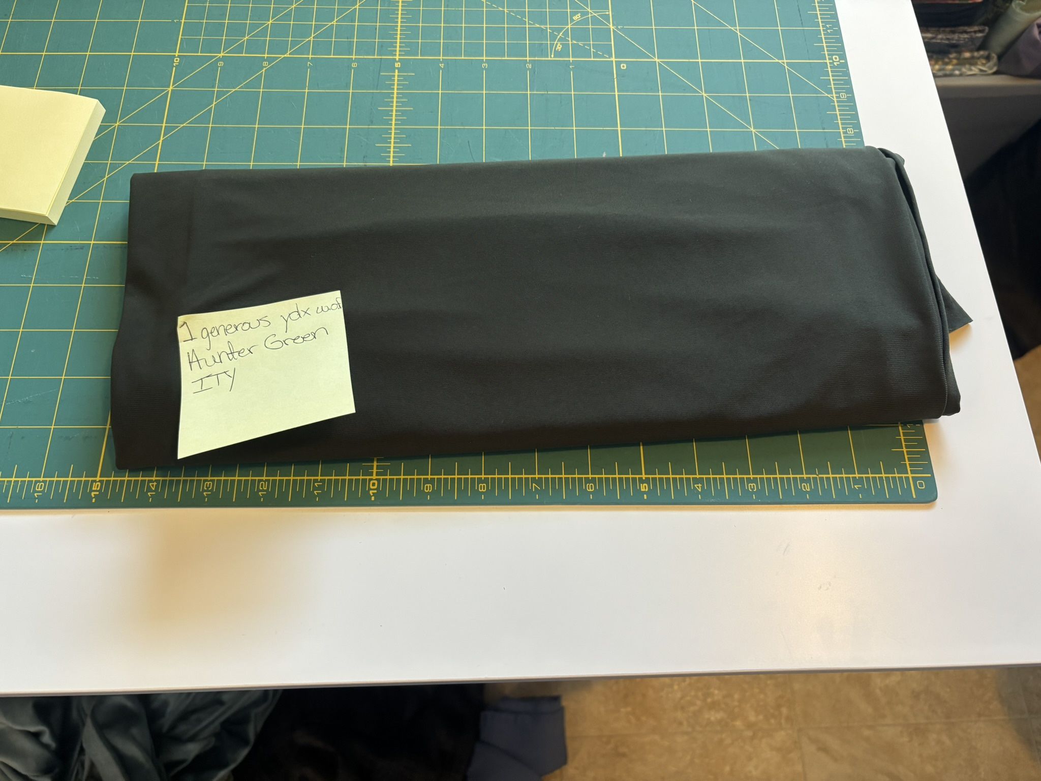 Over 1 Yard Of Army Green Apparel Fabric