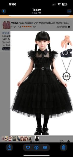 Gothic dress for girls