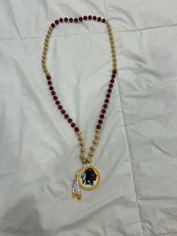 Redskins Mardi Gras necklace
