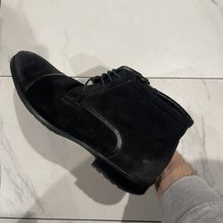 BALDI LONDON Men’s Cap Toe Lace Up Ankle Boots 