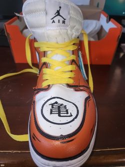 2019 Air Jordan 1 High Goku Orange White Black Blue Yellow  display picture 2
