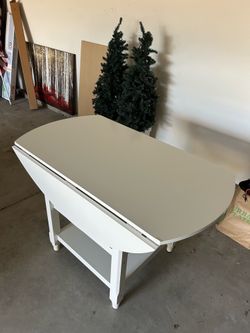 White Kitchen Table for Two