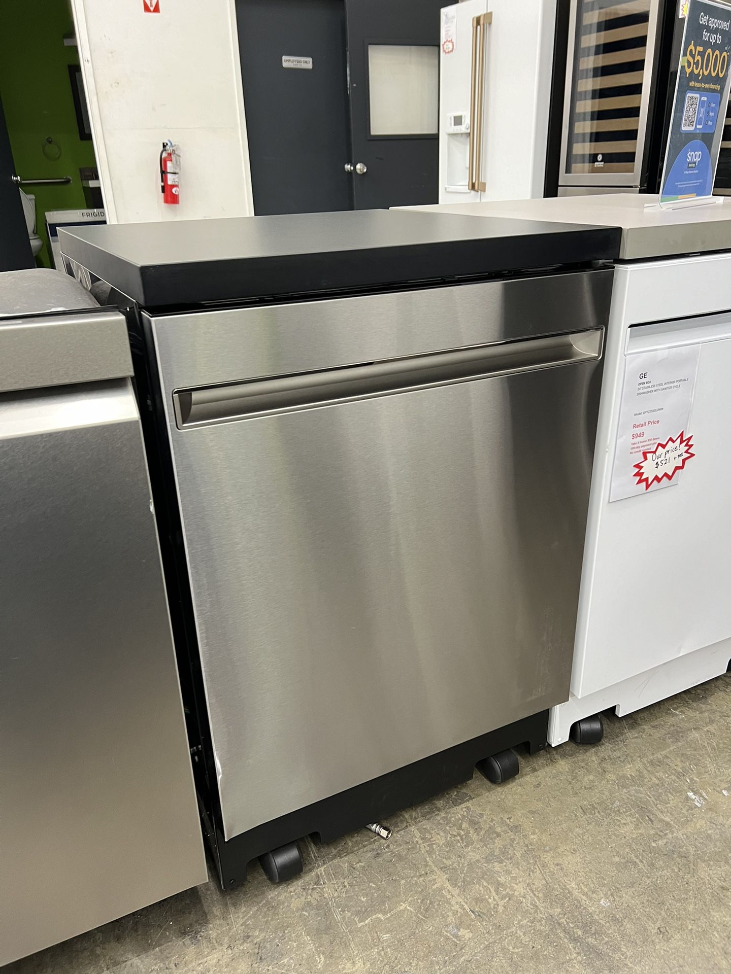 GE 24 inch portable dishwasher
