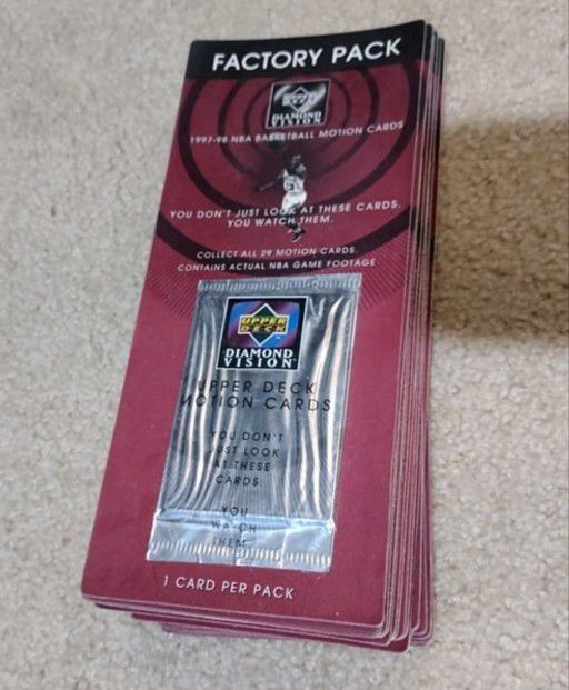 1997-98 Diamond Vision Basketball Card Packs Rare Upper Deck Jordan