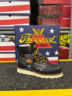THOROGOOD AMERICAN HERITAGE - 6" BLACK MOC TOE