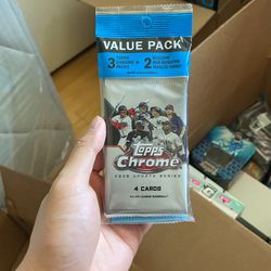 2020 MLB Topps Chrome Cello pack