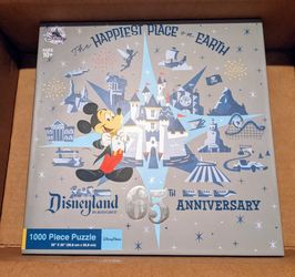 Disneyland 65th Anniversary 1000 Piece Jigsaw Puzzle Disney Park 