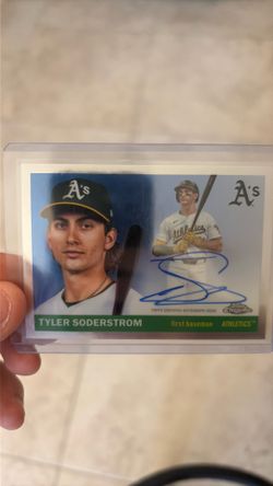 Topps chrome Tyler Soderstrom auto