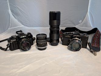 Minolta X-700 & Minolta SRT101 w/ Lenses