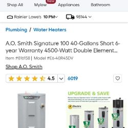 Water Heater/Brand New In Box