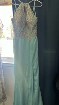 Turquoise long dress