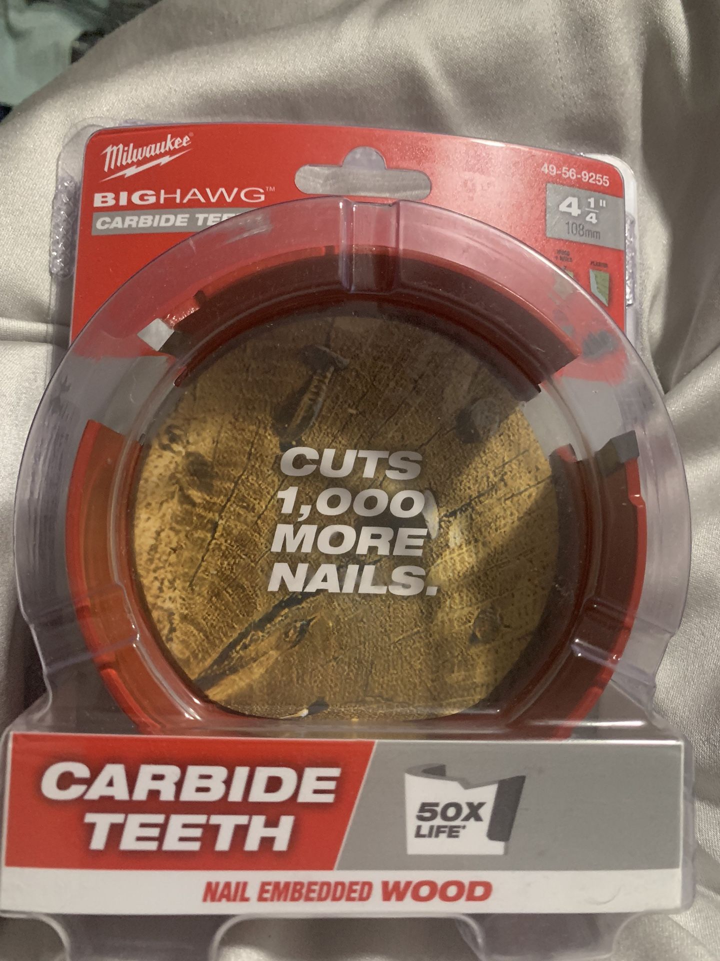 NEW IN PACKAGE Milwaukee Big Hawg 4-1/4 in. Carbide Tipped Hole Saw 1 pc Milwaukee Big Hawg with Carbide Teeth