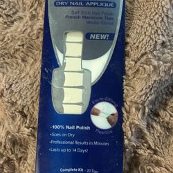 Incoco Dry Nail Appliqué Self Stick Nail Polish French Manicure Tips