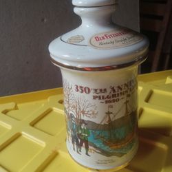 350th Anniversary Pilgrims Crossing Liquor Decanter 