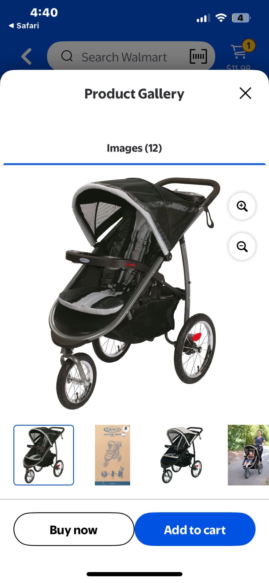 Graco Fastaction Fold Jogger Stroller