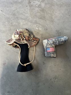 Camo USA Driver And Putter Headcovers 