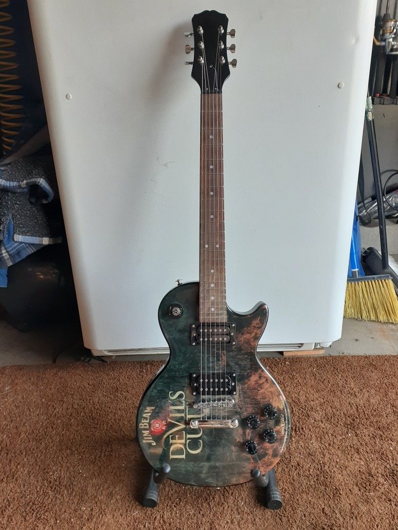 JIM BEAM LES PAUL COPY GUITAR