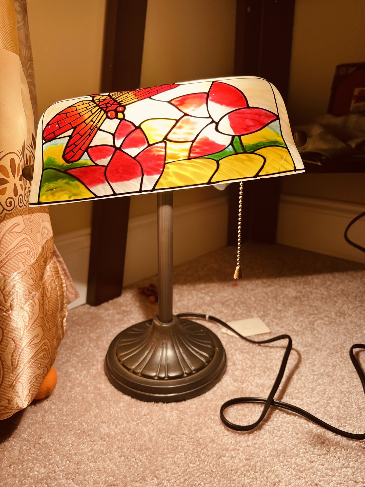 Vintage Banker Lamp