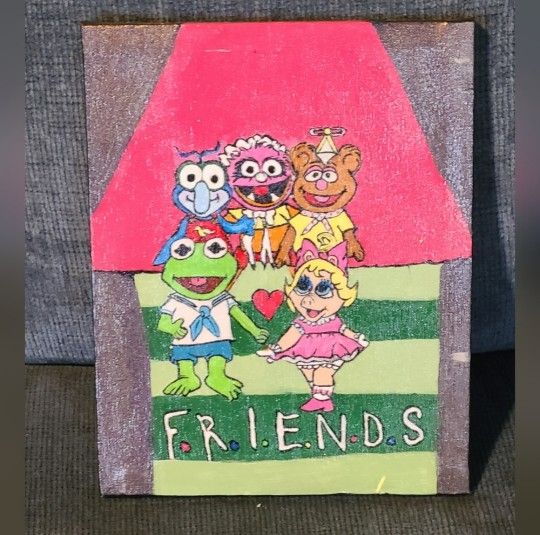 Handpainted canvas 8x10 