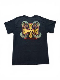 West Coast Choppers Cobra Graphic Logo Crew Neck Black TEE Large