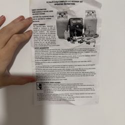 Complete A/C Recovery System