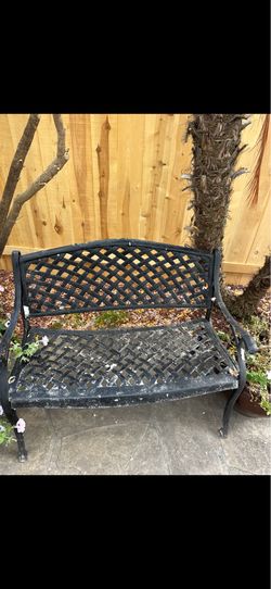 Metal bench
