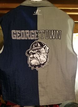 Vintage NCAA GEORGETOWN HOYAS Stitched Vest Brand LoGo Athletic Size XL X-Large