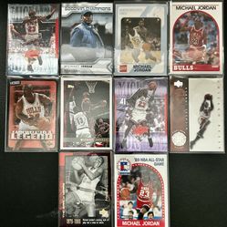 Michael Jordan NBA 10 Card Lot-Chicago Bulls  1989 To 2023