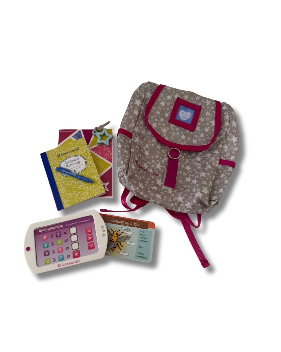 american girl doll backpack set