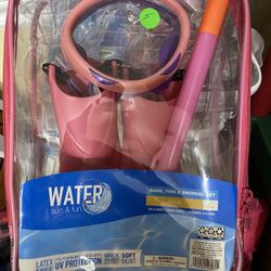 Pink Child Snorkel Gear New