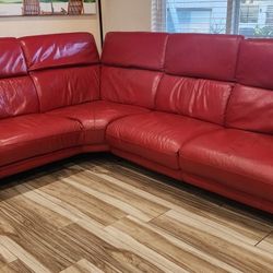 Red Recliner Sectional Couch