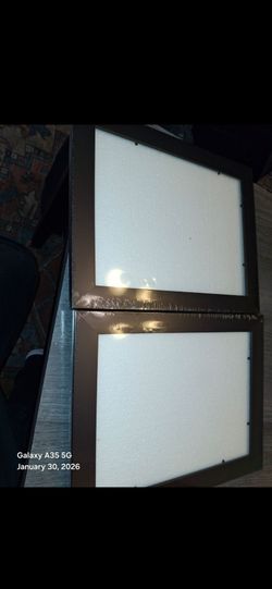 Set of 2 Ornate Black Picture Frames 13x11 Holds 8x10 Glass Intact Wall Decor