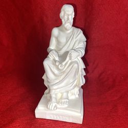 Vintage 5 Inch Alabaster Greek Plato Imported From Greece (2 available)