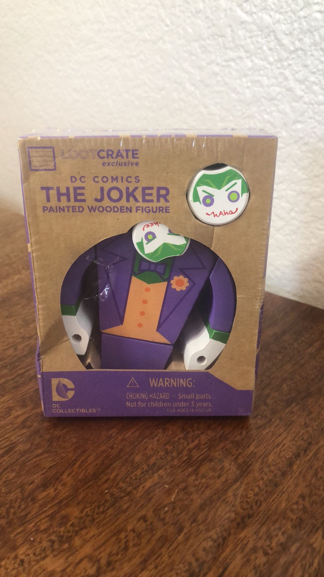 Dc Comics The Joker painted wooden figure Great gift for any Batman or Joker Fan !!!