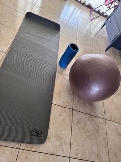 Fitball And Yoga Mat